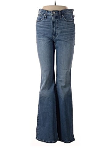 Madewell Skinny Flare Jeans in Fairson Wash (view 1)