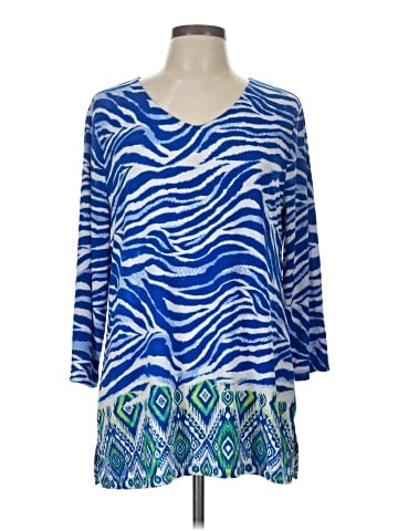 Easywear by Chico's 3/4 Sleeve Blouse (view 1)