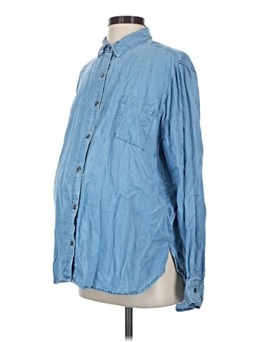 Motherhood Long Sleeve Button-Down Shirt (view 1)