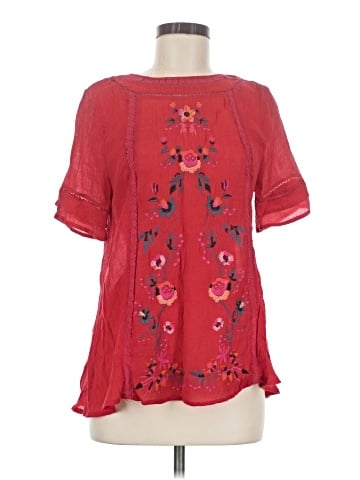 Umgee Short Sleeve Blouse (view 1)