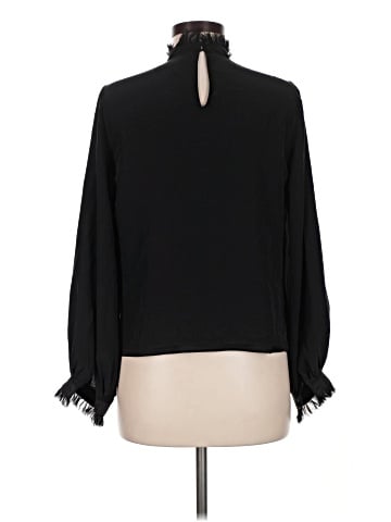 Alexis Long Sleeve Silk Top (view 2)