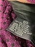 Giorgio Sant'Angelo 100% Polyester Houndstooth Purple Jacket Size 24W - photo 7