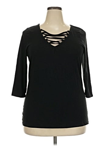 Torrid 3/4 Sleeve T-Shirt (view 1)