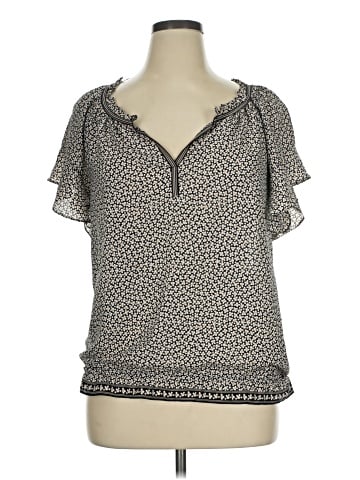 Max Studio Short Sleeve Blouse (view 1)