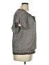Max Studio 100% Polyester Gray Short Sleeve Blouse Size XL - photo 4