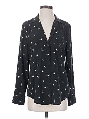 Equipment Long Sleeve Silk Top (view 1)