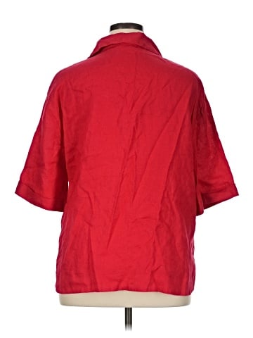 Magaschoni 3/4 Sleeve Button-Down Shirt (view 2)