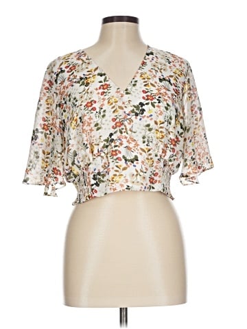 Allegra K Short Sleeve Blouse (view 1)