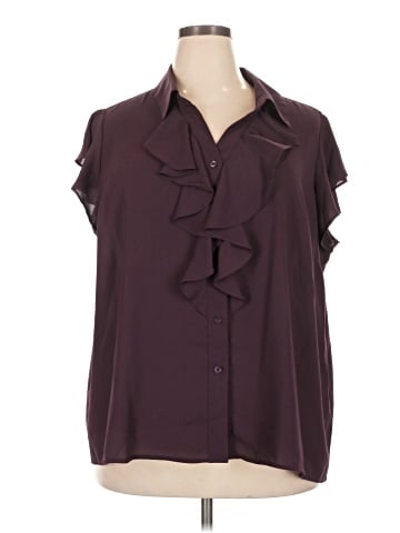 Calvin Klein Short Sleeve Blouse (view 1)