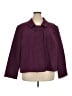 Giorgio Sant'Angelo 100% Polyester Houndstooth Purple Jacket Size 24W - photo 1