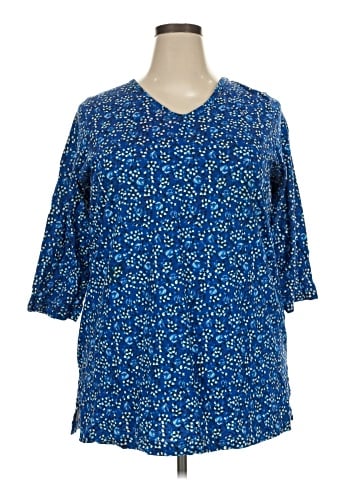 Woman Within 3/4 Sleeve T-Shirt (view 1)