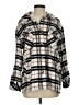 Kensie 100% Polyester Plaid Ivory Jacket Size S - photo 1