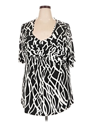 Jessica London Short Sleeve Blouse (view 1)