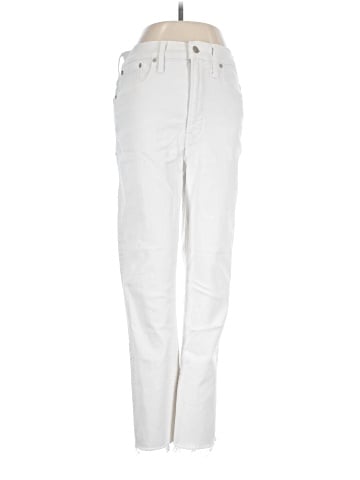 Madewell The Perfect Vintage Jean in Tile White: Raw-Hem Edition (view 1)
