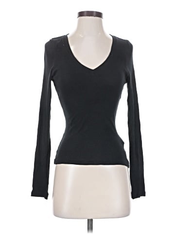 Madewell Brightside Finerib V-Neck Long-Sleeve Tee (view 1)
