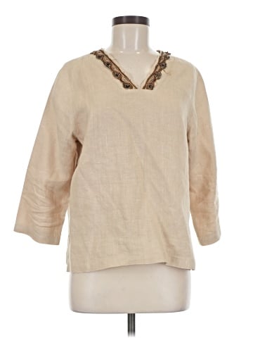 Hot Cotton by Marc Ware 3/4 Sleeve Blouse (view 1)