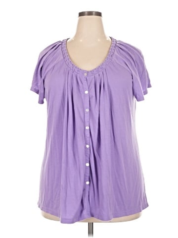 Croft & Barrow Short Sleeve Blouse (view 1)