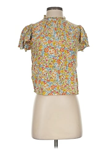 Cynthia Rowley Short Sleeve Blouse (view 1)
