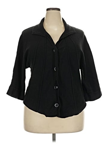 Jones New York Collection 3/4 Sleeve Button-Down Shirt (view 1)