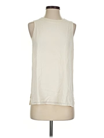 Vince. Sleeveless Silk Top (view 1)