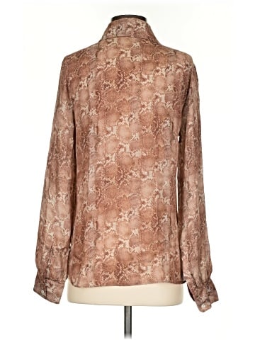 Haute Hippie Long Sleeve Silk Top (view 2)