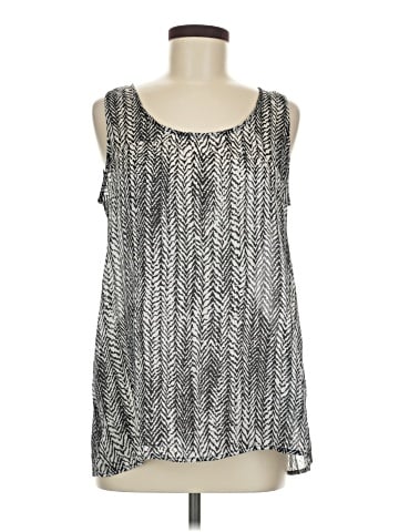 Rose + Olive Sleeveless Blouse (view 1)