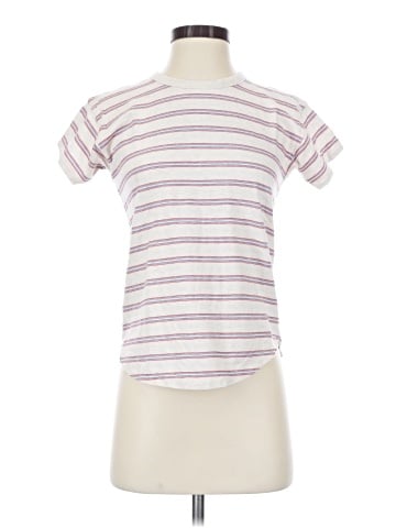 Madewell Rib-Crewneck Tee in Jacquard Stripe (view 1)