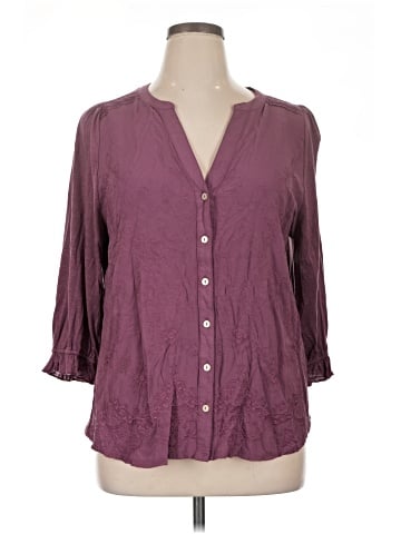 Democracy 3/4 Sleeve Blouse (view 1)