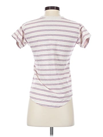 Madewell Rib-Crewneck Tee in Jacquard Stripe (view 2)