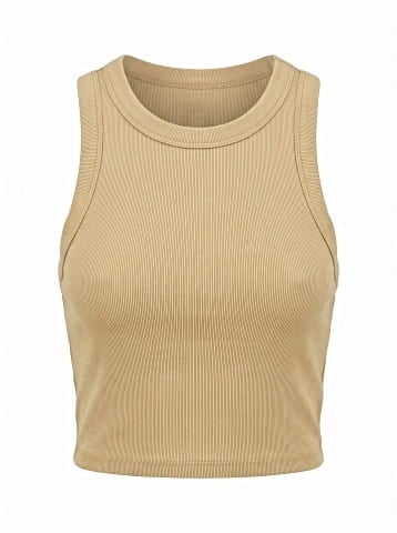 Madewell Supima&reg; Rib Crop Tank (view 1)