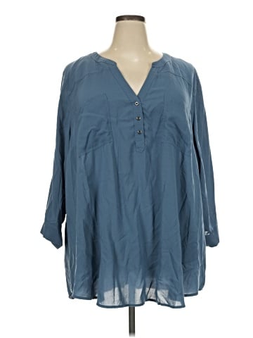 Torrid 3/4 Sleeve Blouse (view 1)