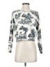 Francesca's Print Ivory Pullover Sweater Size S - photo 1