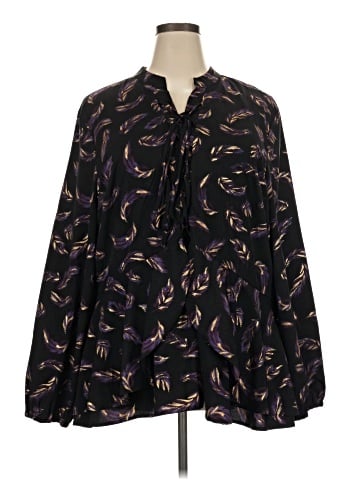 Lane Bryant Long Sleeve Blouse (view 1)