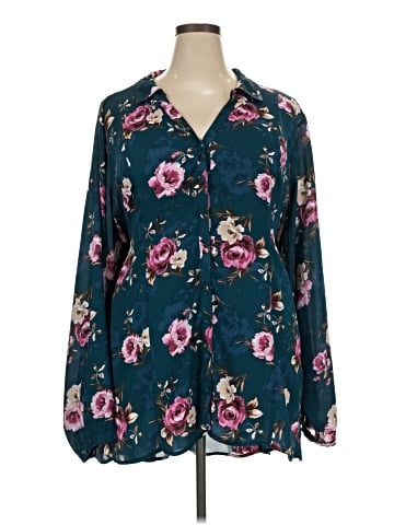 Torrid Long Sleeve Blouse (view 1)