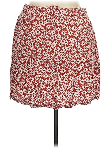 Madewell Paperbag Button-Front Mini Skirt in Falling Daisies (view 2)
