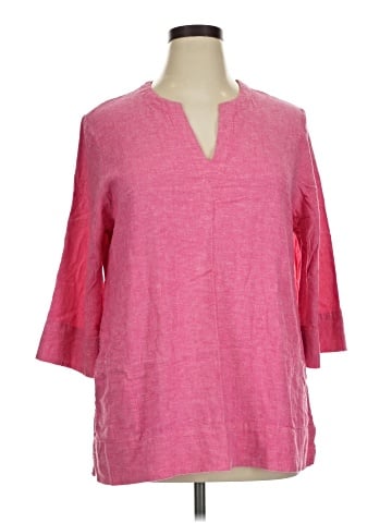Lands' End 3/4 Sleeve Blouse (view 1)