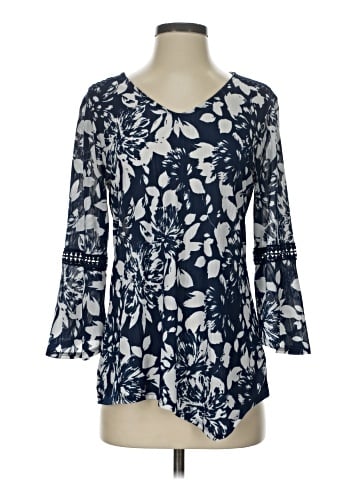 NY Collection 3/4 Sleeve Top (view 1)