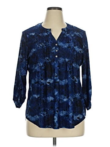 Notations 3/4 Sleeve Blouse (view 1)