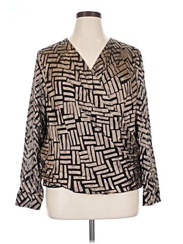 Donna Karan New York Long Sleeve Blouse (view 1)