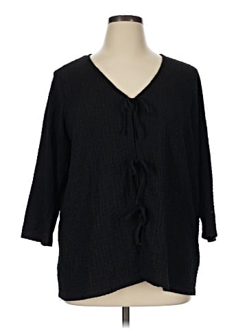 Rose + Olive 3/4 Sleeve Blouse (view 1)