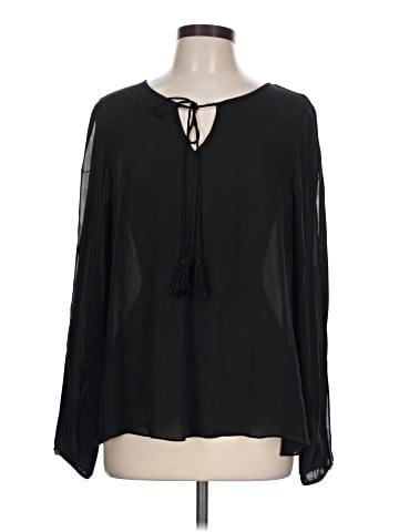 St. John Long Sleeve Silk Top (view 1)