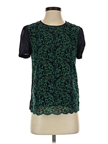 J.Crew Collection Short Sleeve Blouse (view 1)