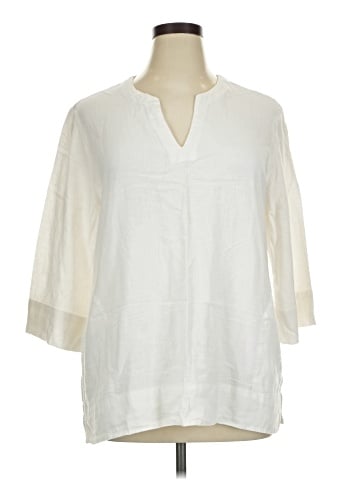 Lands' End 3/4 Sleeve Blouse (view 1)
