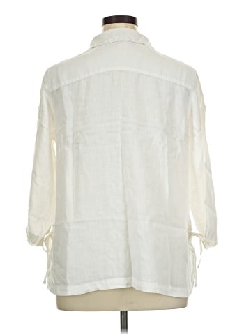 Isaac Mizrahi 3/4 Sleeve Button-Down Shirt (view 2)