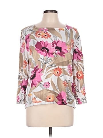 Alfred Dunner 3/4 Sleeve T-Shirt (view 2)
