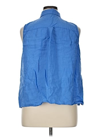 Eileen Fisher Sleeveless Button-Down Shirt (view 2)