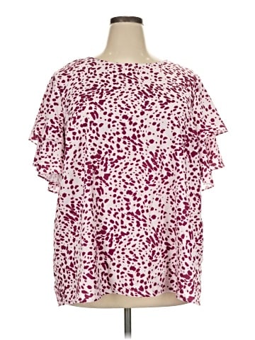 BLOOMCHIC Short Sleeve Blouse (view 1)