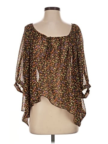 Blue Life 3/4 Sleeve Blouse (view 1)