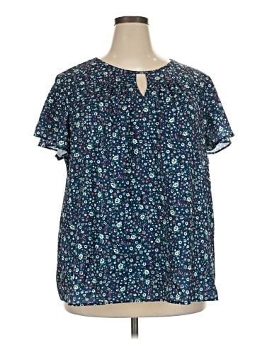Agnes Orinda Short Sleeve Blouse (view 1)