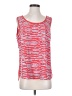 Gibson 100% Polyester Red Sleeveless Top Size S - photo 1